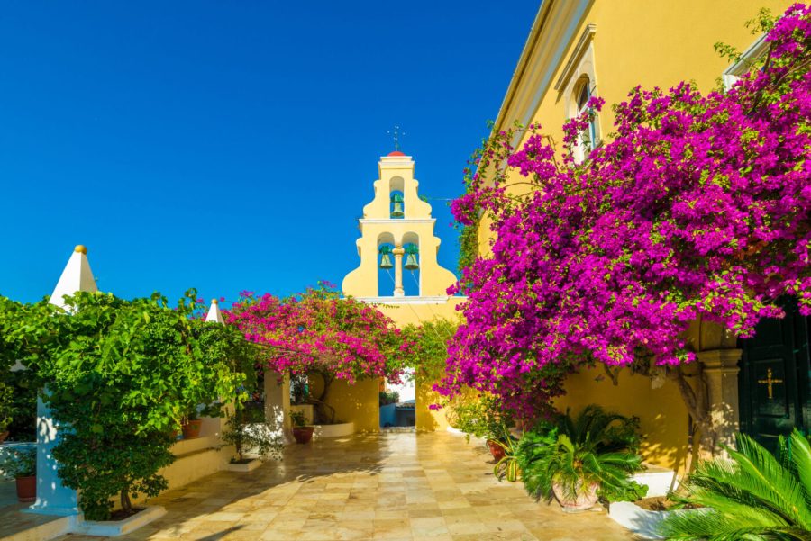 Palekastritsa North Corfu Monastery 1400x935